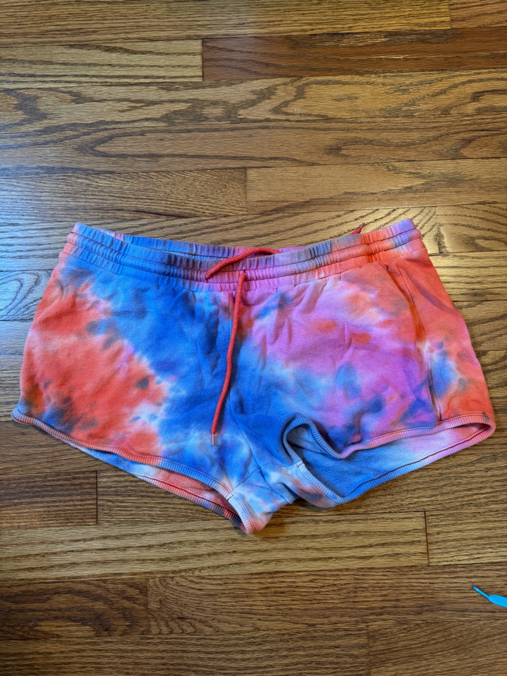 Tie-Dye Cotton Lounge Shorts